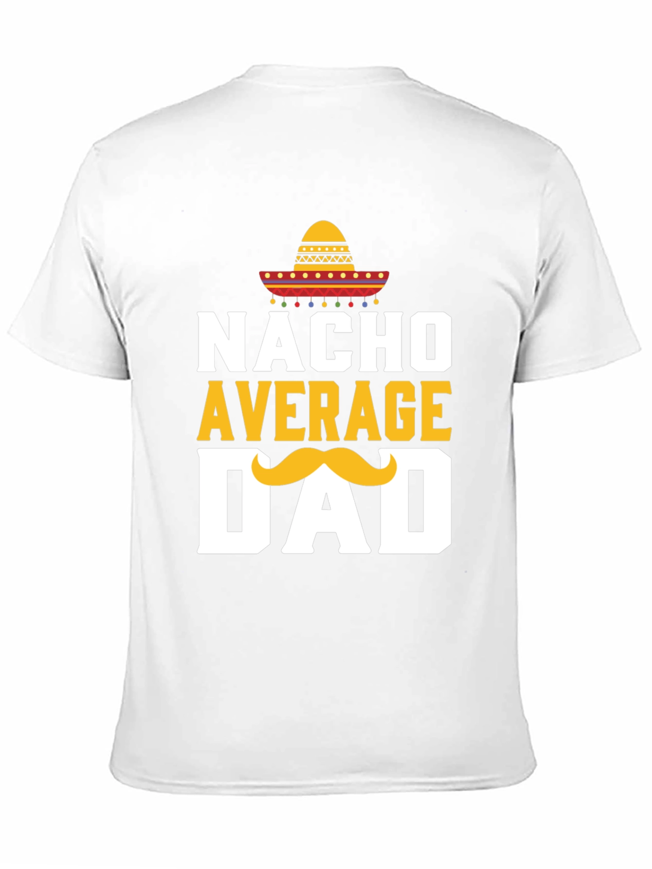 Camiseta Negra: Nacho Promedio Papá con Sombrero