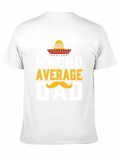 Camiseta Negra: Nacho Promedio Papá con Sombrero