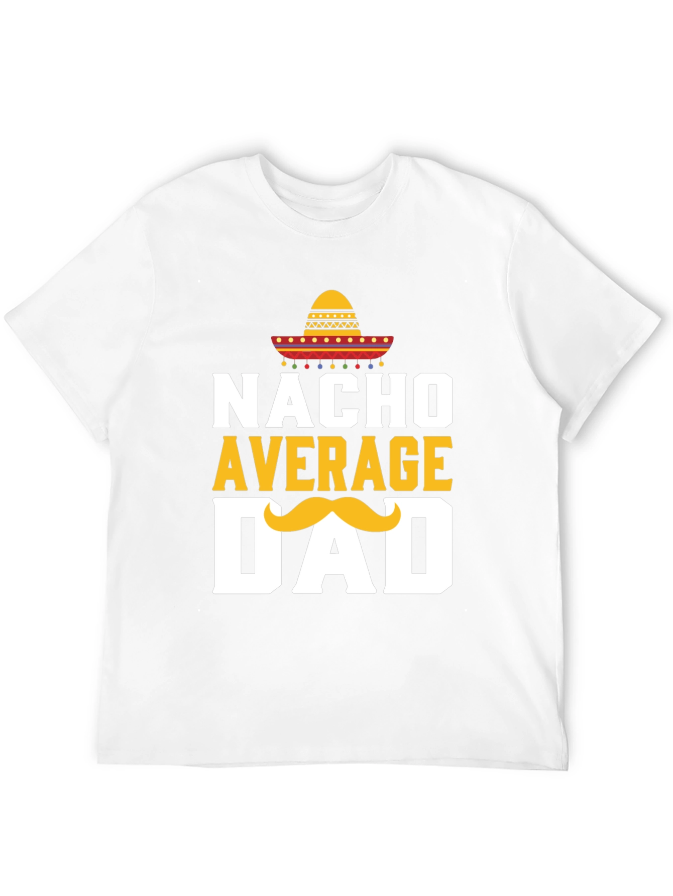 Camiseta Negra: Nacho Promedio Papá con Sombrero