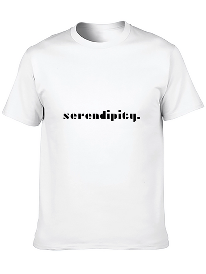 Camiseta Negra Serendipity Casual para Hombre