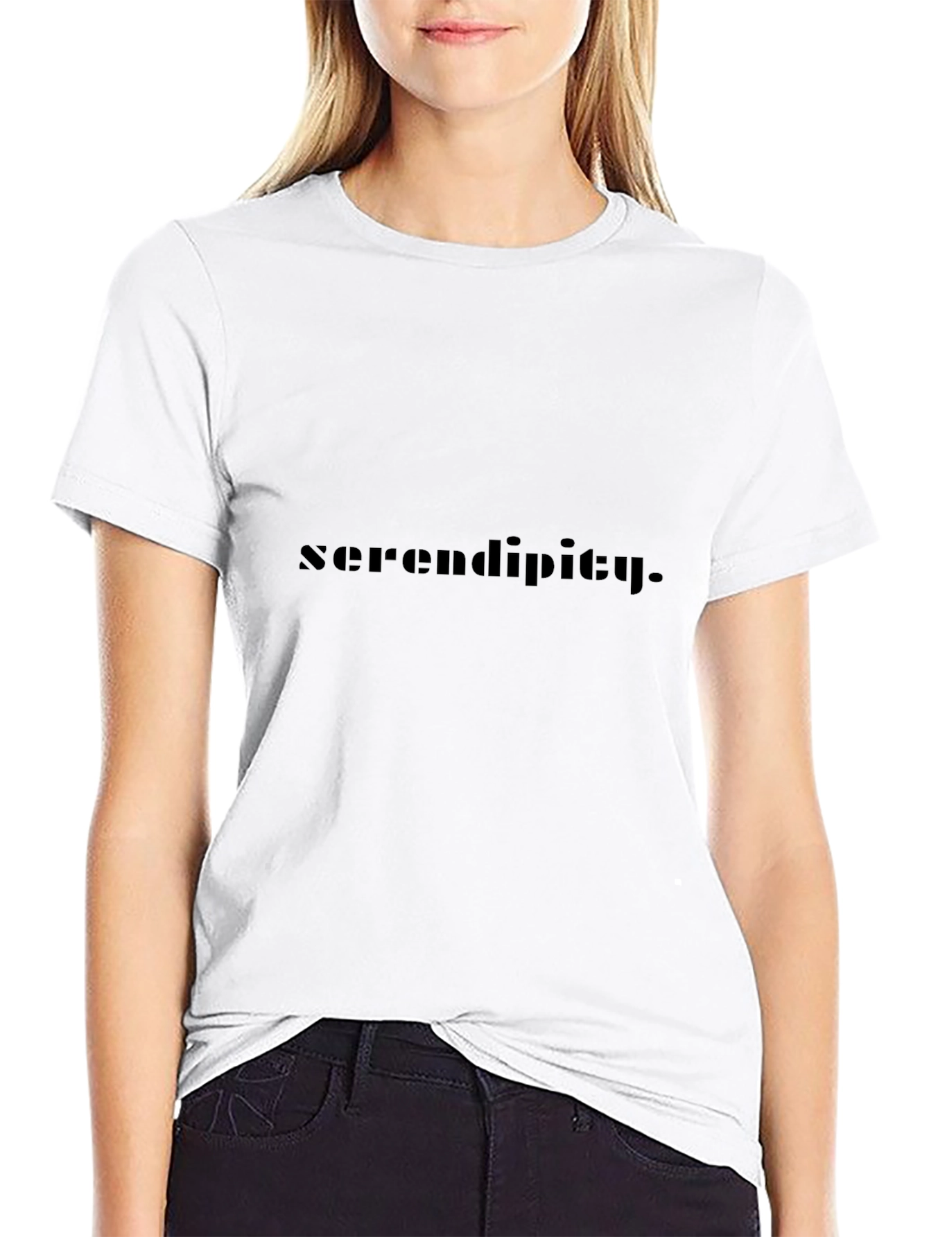 Camiseta Negra Serendipity Casual para Hombre