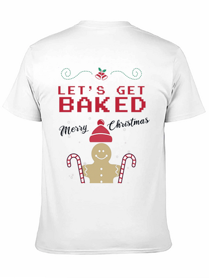 Camiseta Navideña Lets Get Baked Hombre