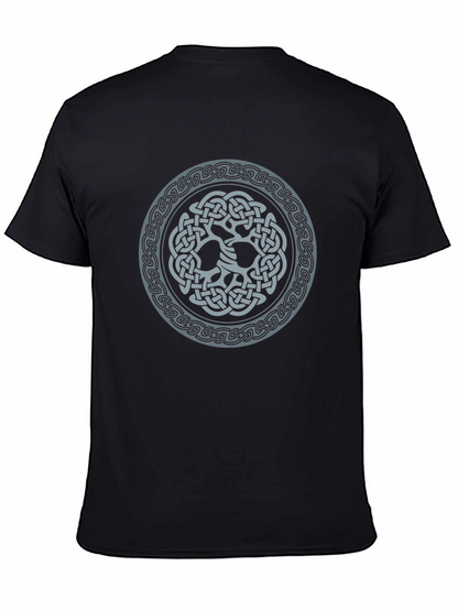 Camiseta Negra con Diseño Celta Circular