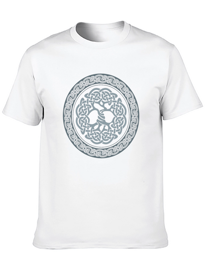 Camiseta Negra con Diseño Celta Circular