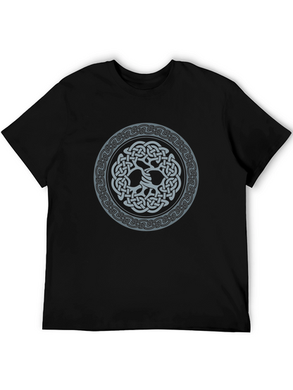 Camiseta Negra con Diseño Celta Circular