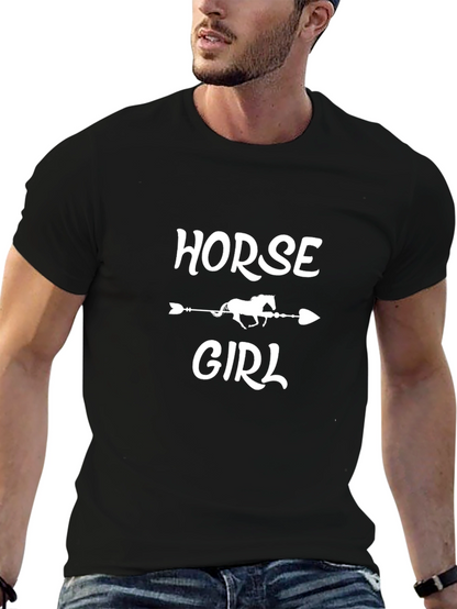 Camiseta Negra Horse Girl