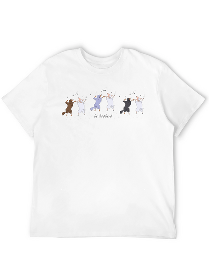 Camiseta Negra Be Shepherd Diseño Ovejas