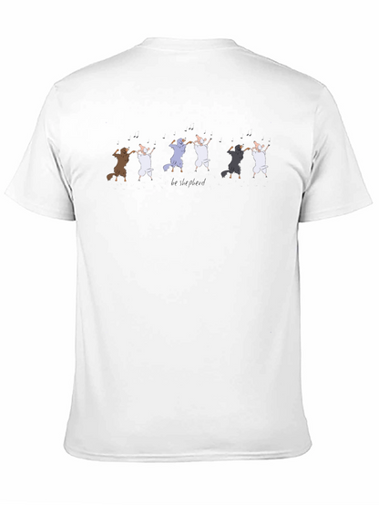 Camiseta Negra Be Shepherd Diseño Ovejas