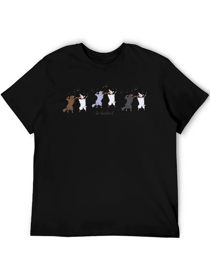 Camiseta Negra Be Shepherd Diseño Ovejas