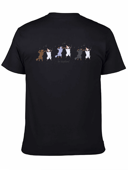 Camiseta Negra Be Shepherd Diseño Ovejas