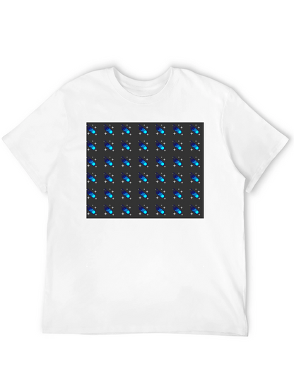Camiseta Negra con Diseño de Meteoritos Estilizados