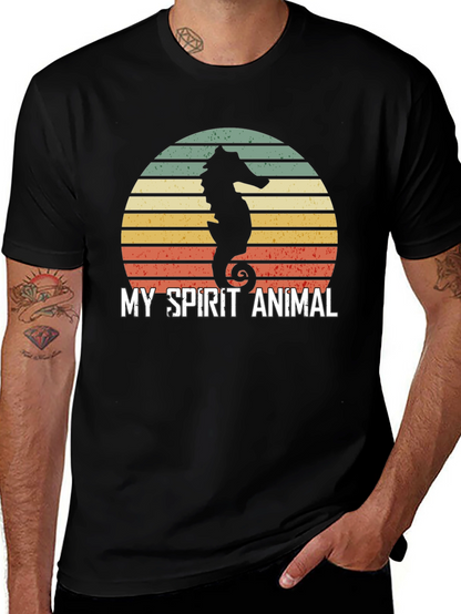 Camiseta Hombre: Mi Animal Espiritual Caballito de Mar