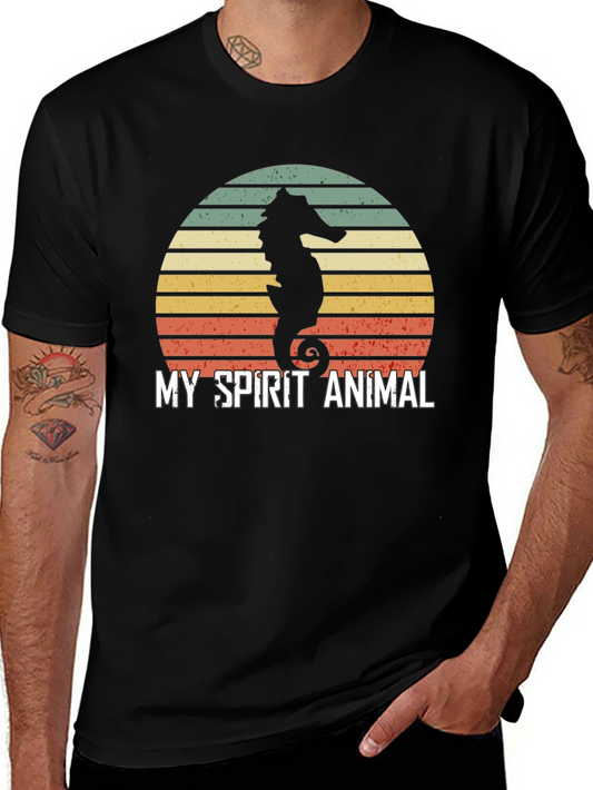 Camiseta Hombre: Mi Animal Espiritual Caballito de Mar