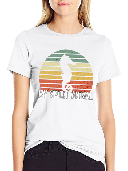 Camiseta Hombre: Mi Animal Espiritual Caballito de Mar