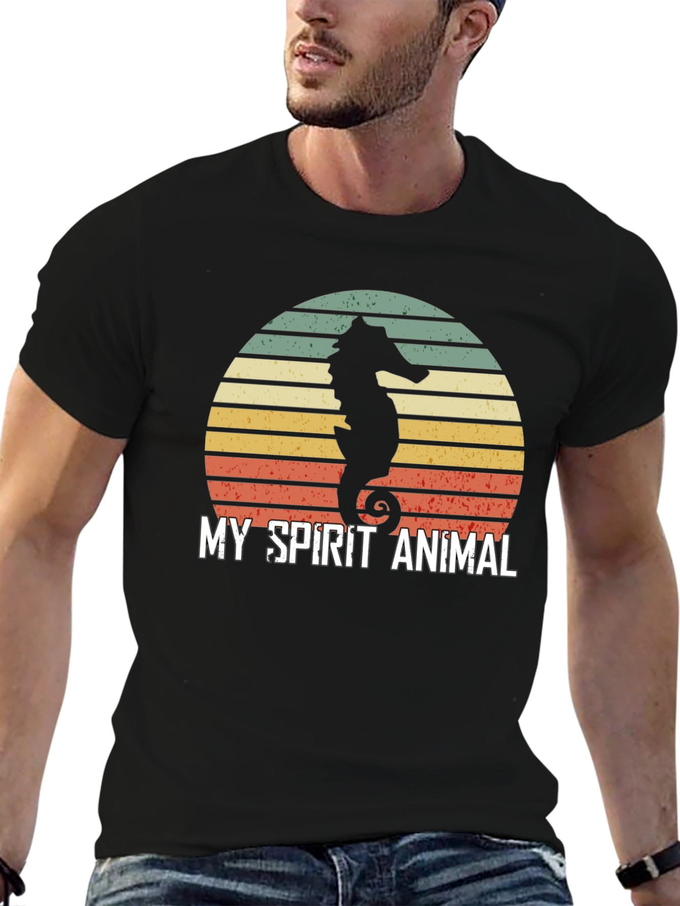 Camiseta Hombre: Mi Animal Espiritual Caballito de Mar
