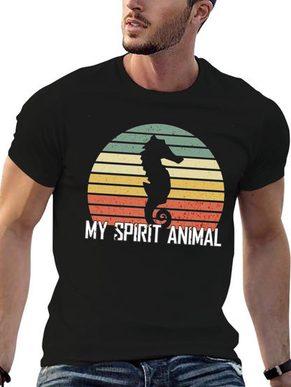 Camiseta Hombre: Mi Animal Espiritual Caballito de Mar