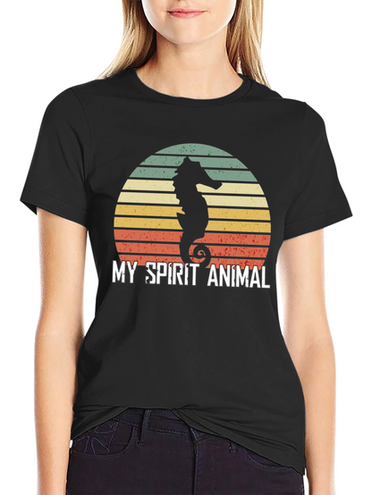 Camiseta Hombre: Mi Animal Espiritual Caballito de Mar