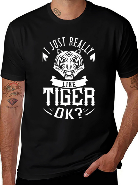 Camiseta Negra con Diseño de Tigre - ¡Para Amantes de los Tigres!