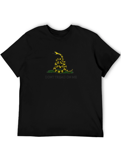 Camiseta Negra: No Me Pises - Diseño Serpiente