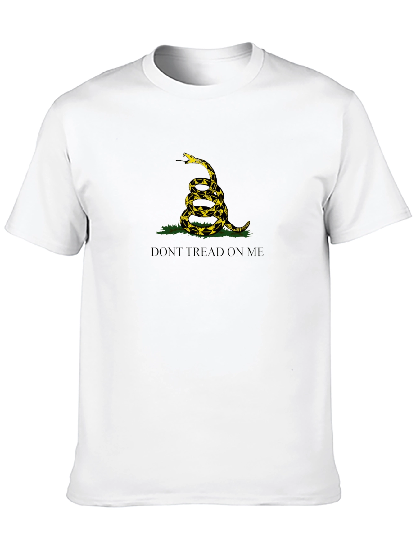 Camiseta Negra: No Me Pises - Diseño Serpiente
