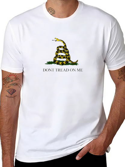 Camiseta Negra: No Me Pises - Diseño Serpiente