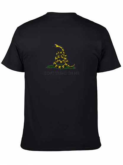 Camiseta Negra: No Me Pises - Diseño Serpiente