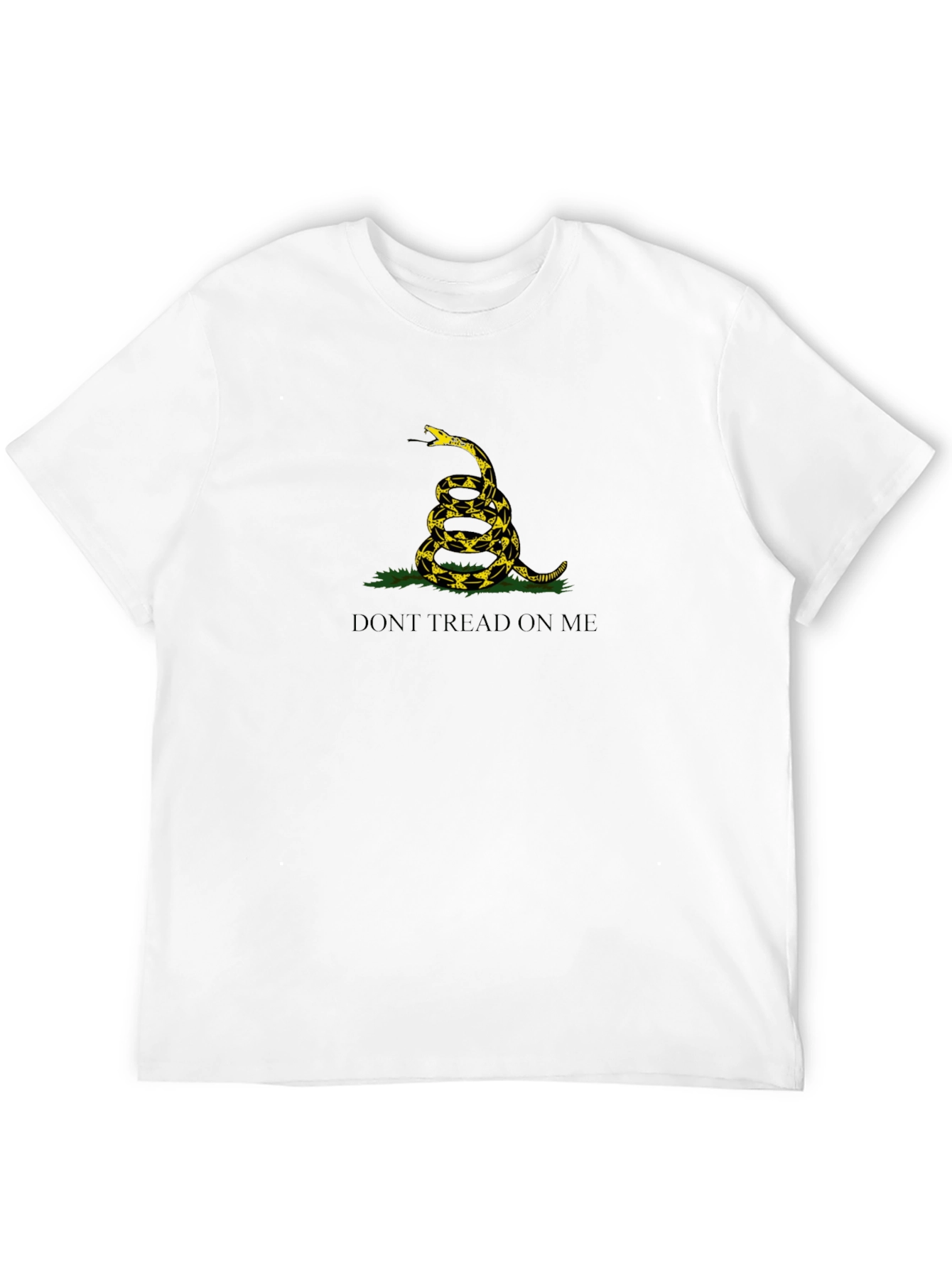 Camiseta Negra: No Me Pises - Diseño Serpiente