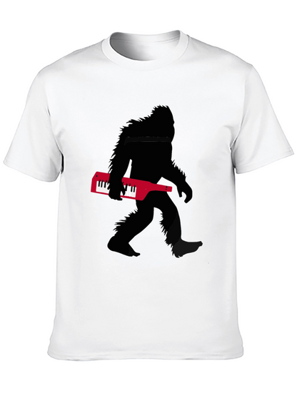 Camiseta Negra Sasquatch Teclado Músico