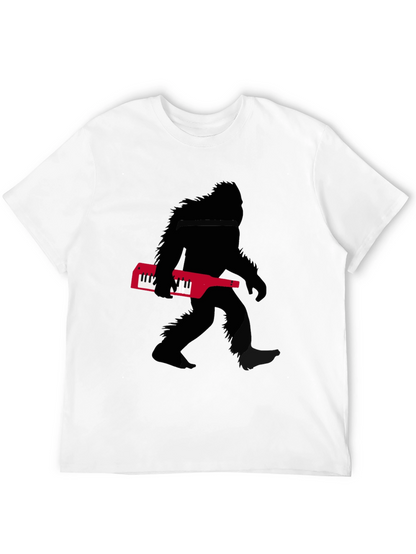Camiseta Negra Sasquatch Teclado Músico