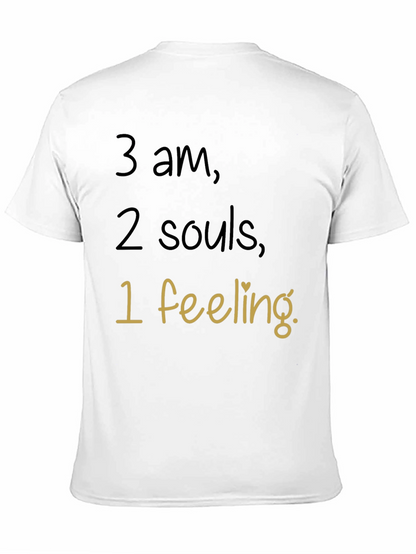 Camiseta Negra 3 am 2 Almas 1 Sentimiento