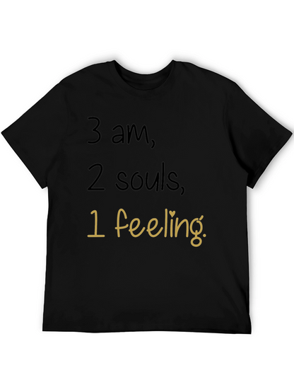 Camiseta Negra 3 am 2 Almas 1 Sentimiento