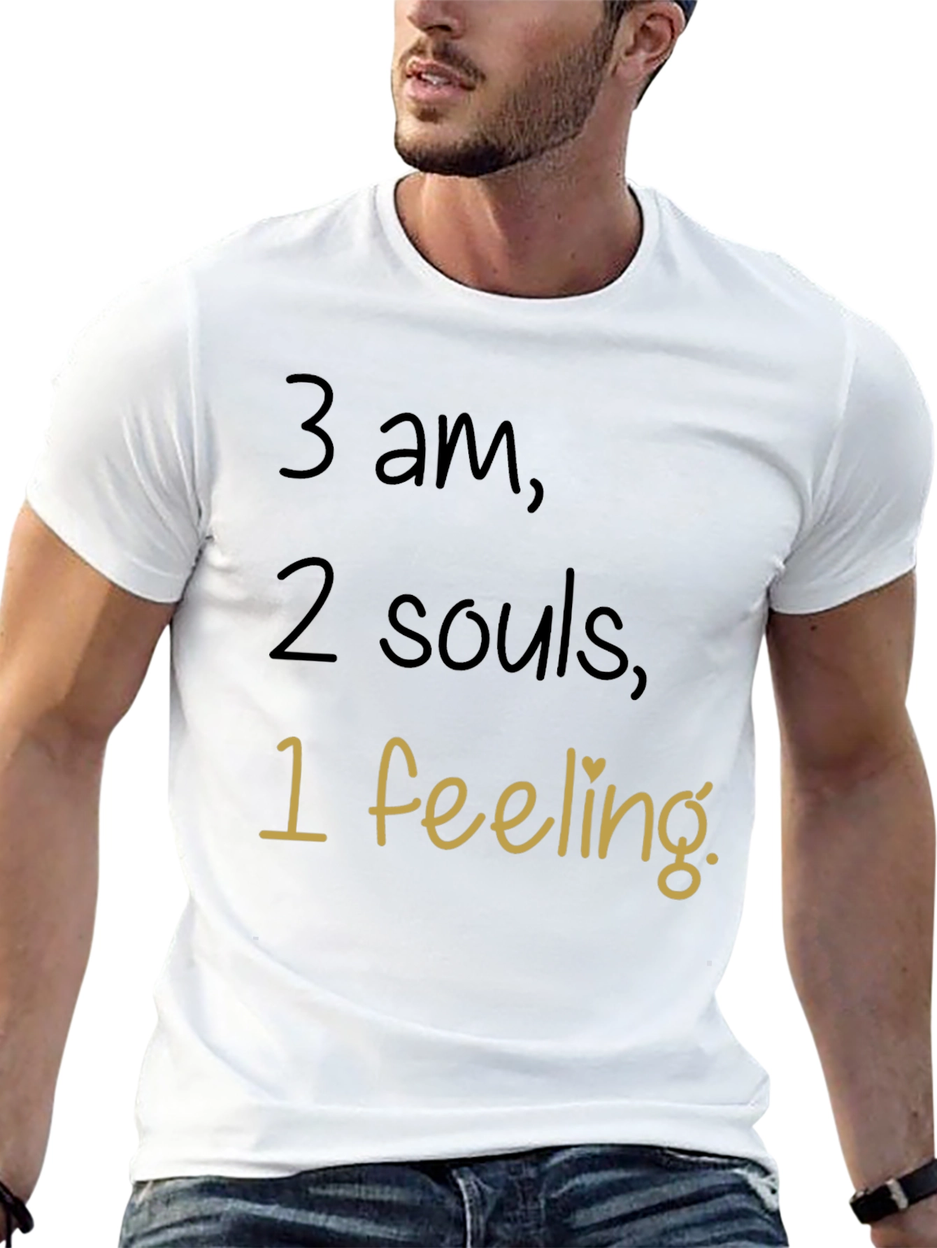 Camiseta Negra 3 am 2 Almas 1 Sentimiento