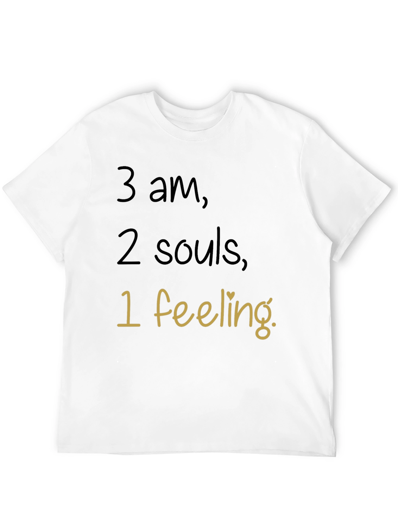 Camiseta Negra 3 am 2 Almas 1 Sentimiento