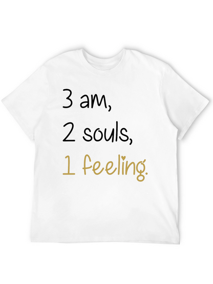 Camiseta Negra 3 am 2 Almas 1 Sentimiento