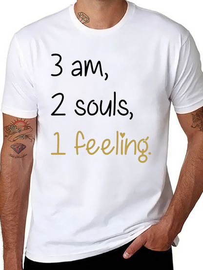 Camiseta Negra 3 am 2 Almas 1 Sentimiento