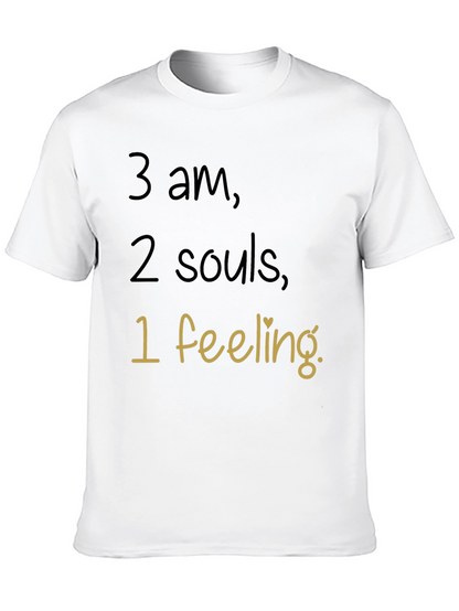 Camiseta Negra 3 am 2 Almas 1 Sentimiento