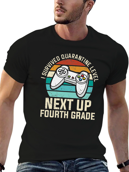 Camiseta Gamer Superviviente de Cuarentena Nivel 4