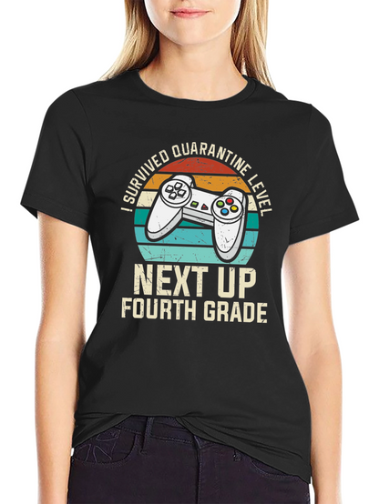 Camiseta Gamer Superviviente de Cuarentena Nivel 4