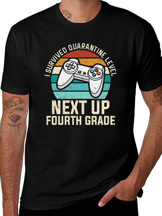Camiseta Gamer Superviviente de Cuarentena Nivel 4