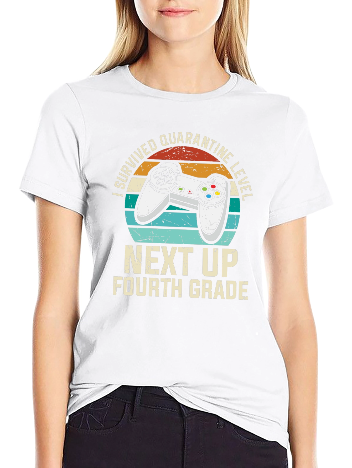 Camiseta Gamer Superviviente de Cuarentena Nivel 4