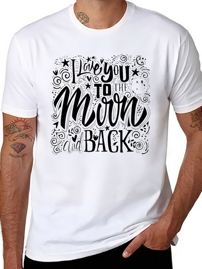 Camiseta Negra: Te Amo Hasta La Luna