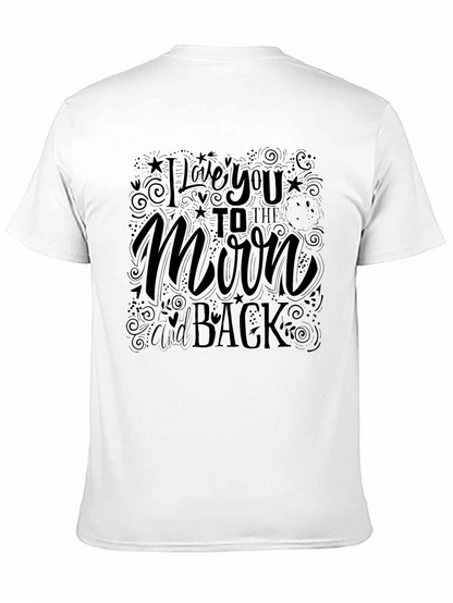 Camiseta Negra: Te Amo Hasta La Luna