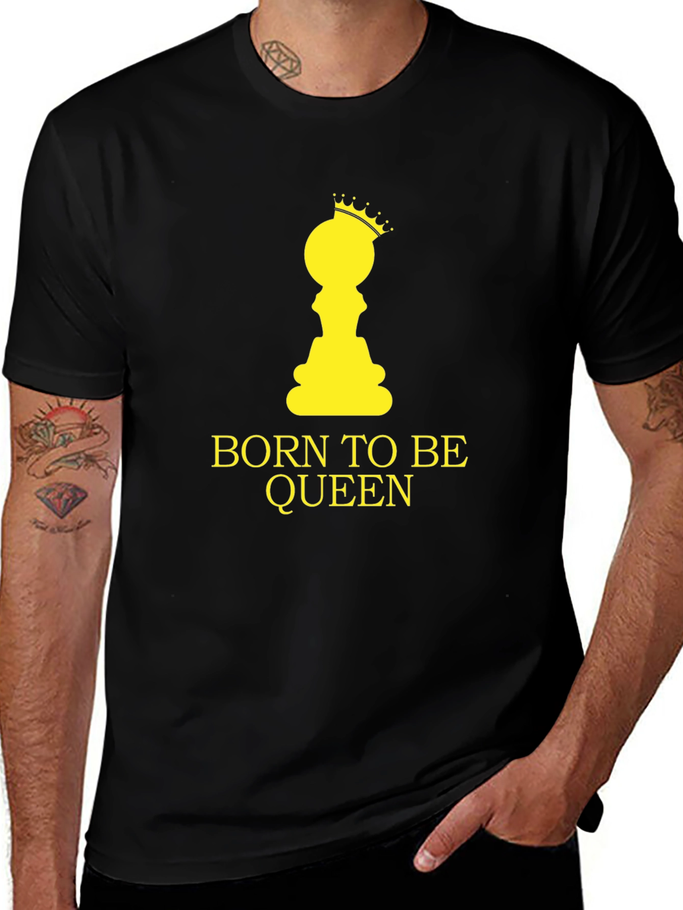 Camiseta Negra Born to Be Queen