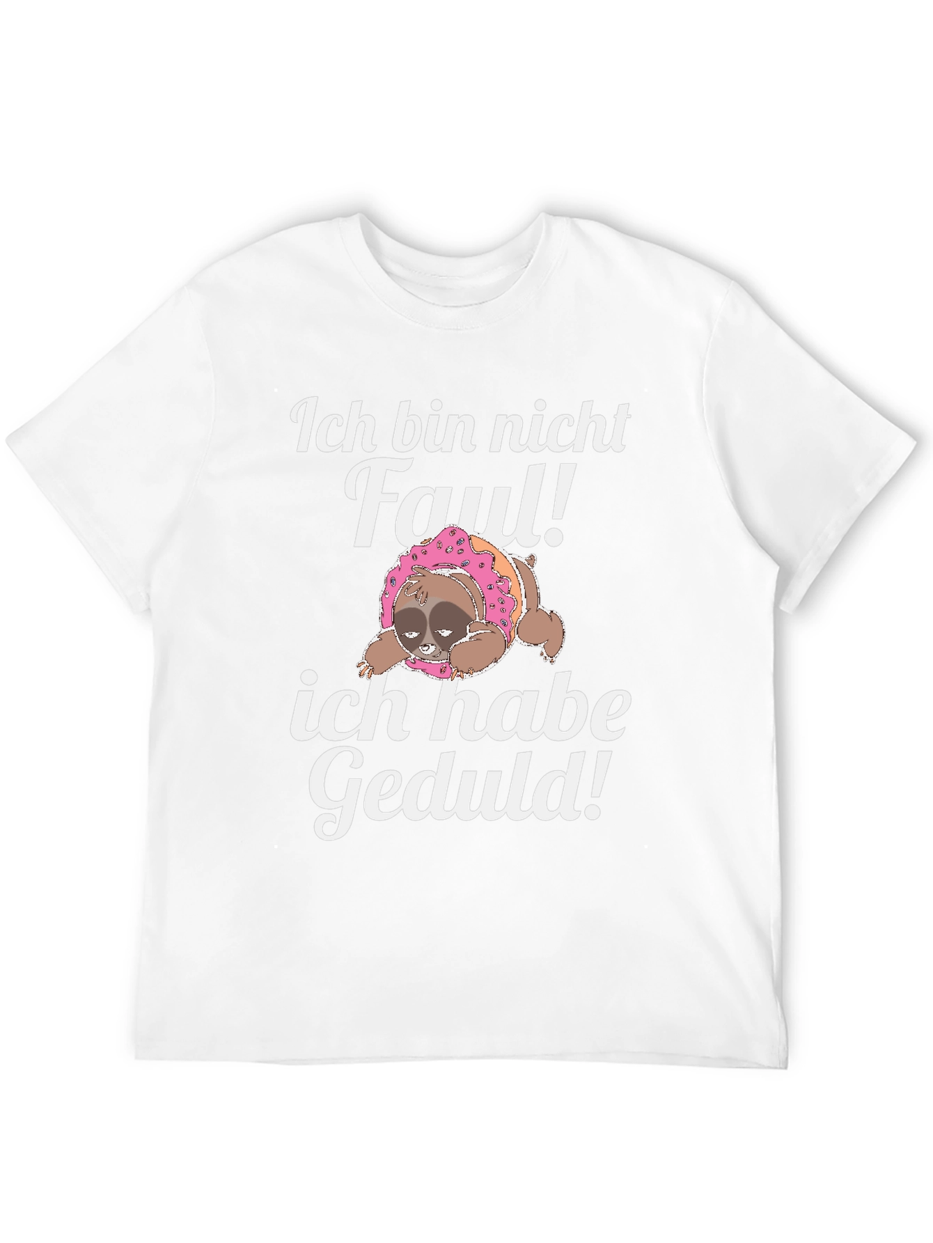 Camiseta Negra con Diseño de Perezoso Divertido