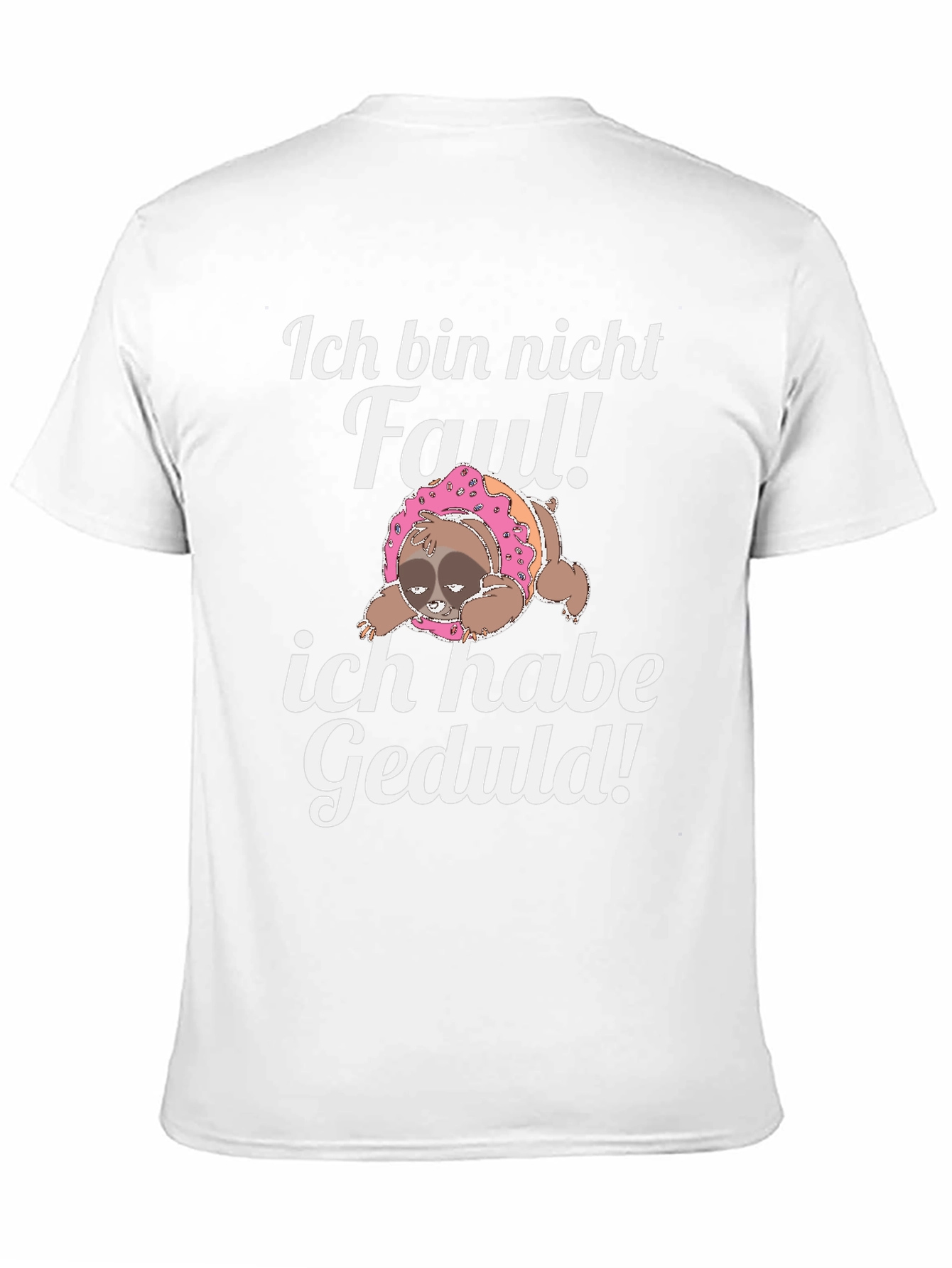 Camiseta Negra con Diseño de Perezoso Divertido