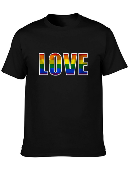 Camiseta Negra Orgullo LGBT Amor