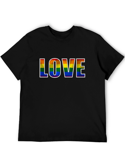 Camiseta Negra Orgullo LGBT Amor