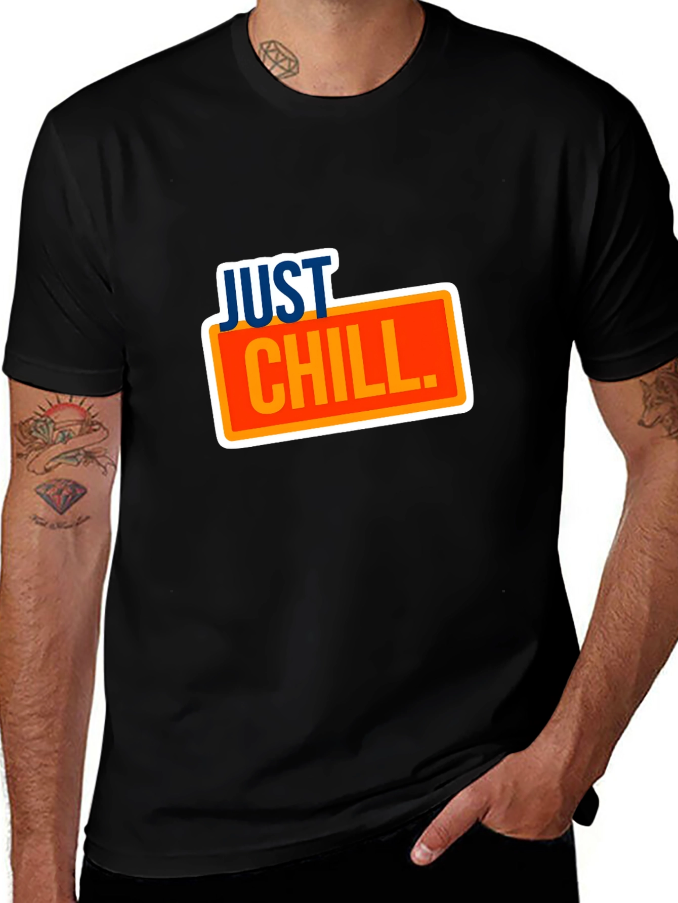 Camiseta Negra Relax Just Chill