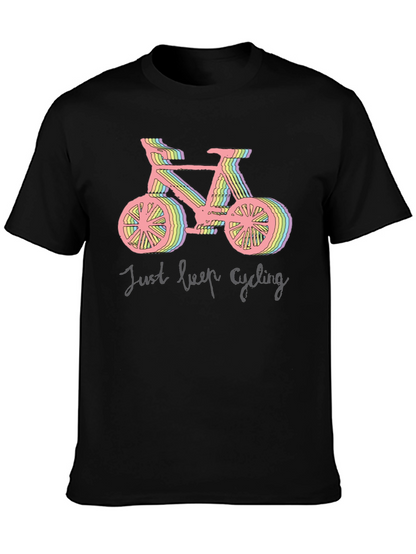 Camiseta Negra Ciclismo Just Keep Cycling