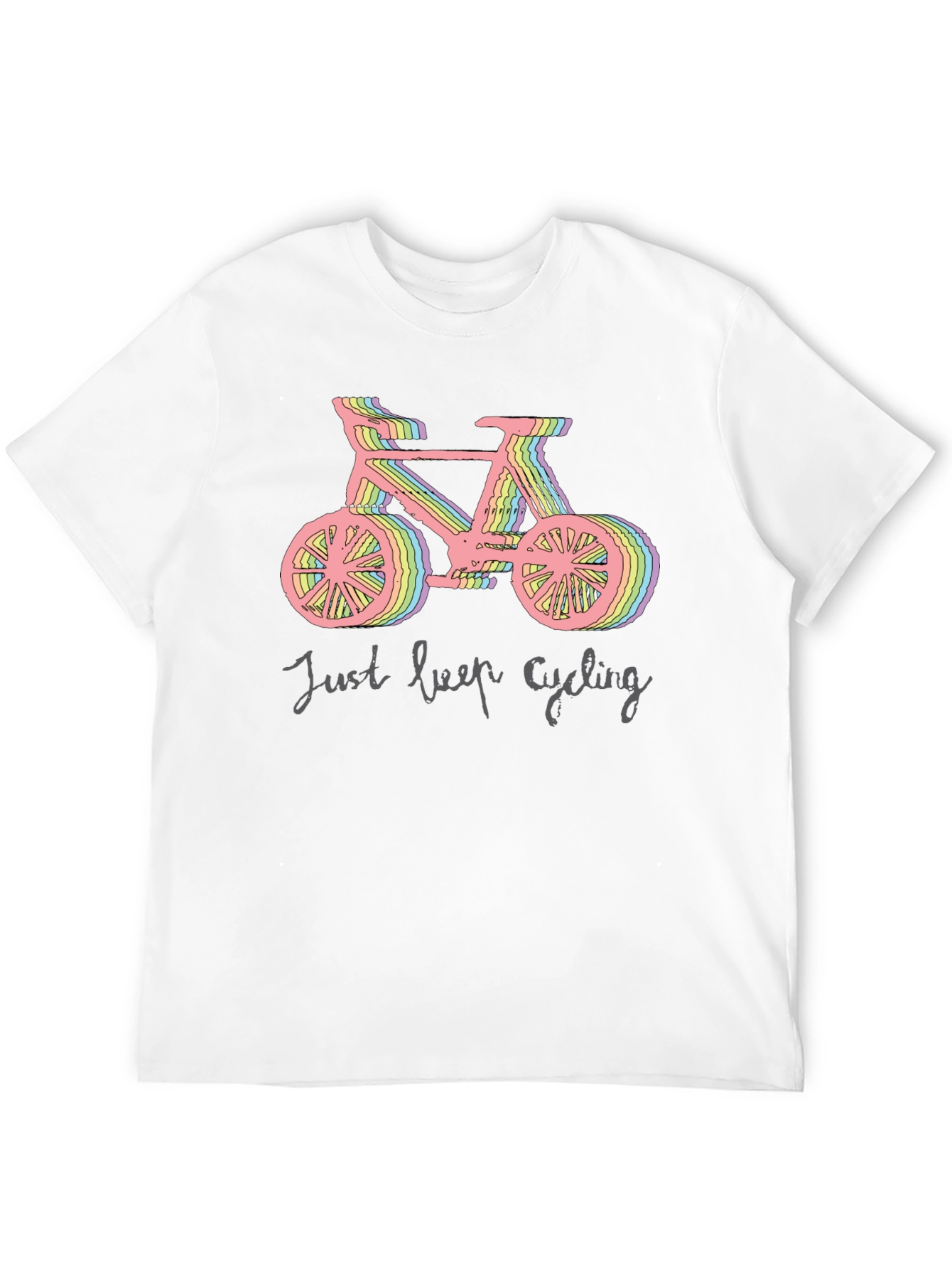Camiseta Negra Ciclismo Just Keep Cycling
